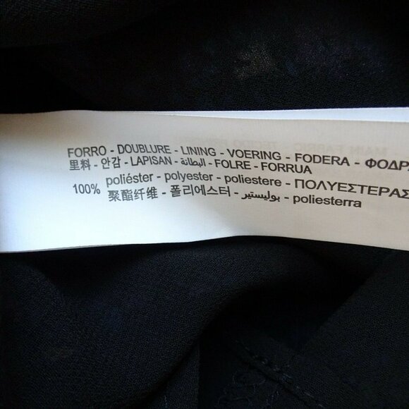 NWT ZARA Wrap Dress Floral Shoulder Pad Bohemian Flowy Long Sleeves Zipper M - Picture 8 of 13